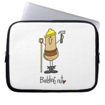Building Nut T-shirts and Gifts Computer Sleeve