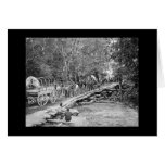 Building of the Grapevine Bridge 1862 Greeting Cards