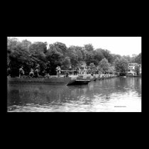 Building Pontoon Bridege, McMinnville Tennessee  posters