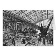 Building site of the Galerie des Machines Greeting Card