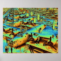 Building the B24 Fleet 1943 Print