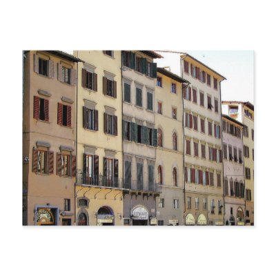 Buildings Of Florance Postcard by Adamophoto