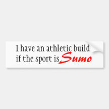Built for Sumo bumper sticker