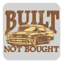 BUILT NOT BOUGHT Shoebox 57 Toolbox stickers