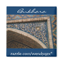 Bukhara blue tile arch magnets by wendyqzx Bukhara blue tile arch magnets