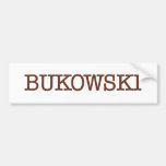 Bukowski Bumper Stickers