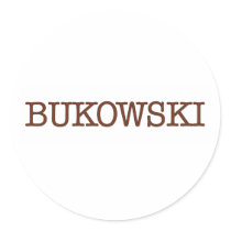 Bukowski Round Sticker