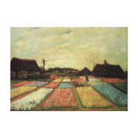 Bulb Fields by Vincent van Gogh Gallery Wrapped Canvas