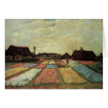Bulb Fields by Vincent van Gogh Greeting Cards
