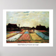 Bulb Fields by Vincent van Gogh. Poster