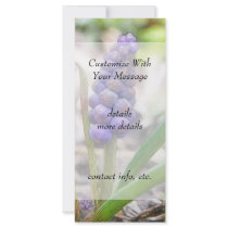 Bulb Garden - Grape Hyacinth Rack Card