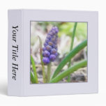 Bulb Garden - Grape Hyacinth Vinyl Binder