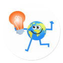 Bulb Globe stickers