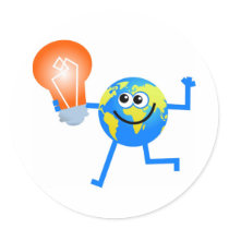 Bulb Globe stickers