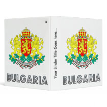 Bulgaria Coat of Arms 3 Ring Binder