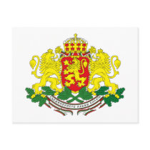 Bulgaria Coat of Arms Postcard by FlagTshirts Bulgaria Coat of Arms Postcard