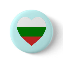 Bulgaria Flag Heart buttons by Vexillophile Bulgaria Flag Heart buttons