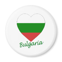 Bulgaria Flag Heart magnets by Vexillophile Bulgaria Flag Heart magnets