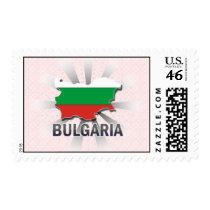 Bulgaria Flag Map 2.0 Stamp