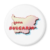 Bulgaria Map magnets by worldtees Bulgaria Map magnets