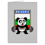 This cute bodybuilding panda loves weightlifting. He stands in front of a large flag of Bulgaria. Look how easy he lifts that heavy barbell loaded with weight plates. This design is too cute. Great gifts here for anyone from Bulgaria who loves weightlifting.