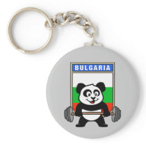 Bulgaria Weightlifting Panda Key Chain
