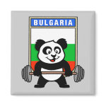 This cute bodybuilding panda loves weightlifting. He stands in front of a large flag of Bulgaria. Look how easy he lifts that heavy barbell loaded with weight plates. This design is too cute. Great gifts here for anyone from Bulgaria who loves weightlifting.