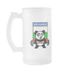 This cute bodybuilding panda loves weightlifting. He stands in front of a large flag of Bulgaria. Look how easy he lifts that heavy barbell loaded with weight plates. This design is too cute. Great gifts here for anyone from Bulgaria who loves weightlifting.