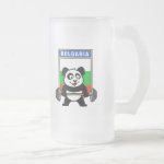 This cute bodybuilding panda loves weightlifting. He stands in front of a large flag of Bulgaria. Look how easy he lifts that heavy barbell loaded with weight plates. This design is too cute. Great gifts here for anyone from Bulgaria who loves weightlifting.