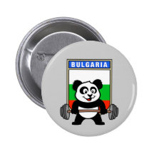 Bulgaria Weightlifting Panda Pins