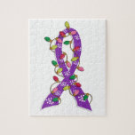 Bulimia Christmas Lights Ribbon Jigsaw Puzzles