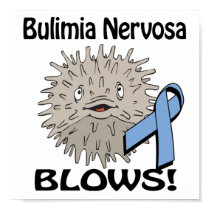 Bulimia Nervosa Blows Awareness Design posters
