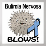 Bulimia Nervosa Blows Awareness Design posters