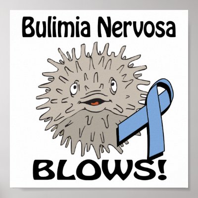 Bulimia Nervosa Blows Awareness Design Posters by animals4acause