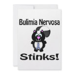 Bulimia Nervosa Stinks Skunk Awareness Design Invitations