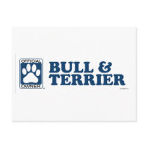 Bull &Amp; Terrier Blue postcards
