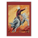 Bull and Rider Card by SherryHolderHunt Bull and Rider Card