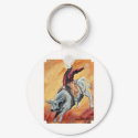 Bull and Rider Keychain by SherryHolderHunt Bull and Rider Keychain