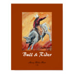 Bull and Rider Print - Customized