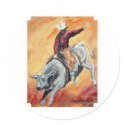 Bull and Rider Sticker by SherryHolderHunt Bull and Rider Sticker