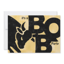 BULL BBQ party invitation