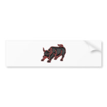 Bull Bumper Sticker