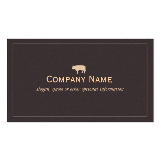 Bull Business Card (front side)