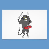 Bull cartoon photography