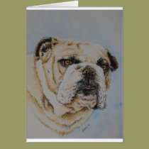 Bull dog card