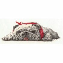 BULL DOG DAY photo sculptures
