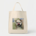 Bull Dog Designs Grocery Bag