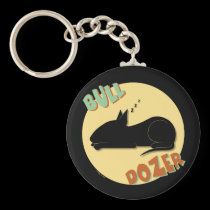 Bull Dozer Keychain keychains