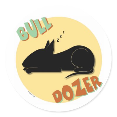 Bull Dozer Stickers by NothinButtDogs