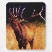 Bull Elk Call Of The Wild mousepads